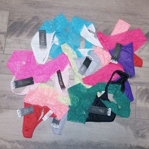 NWT 12 Lace g-string thong (bundle, lot)